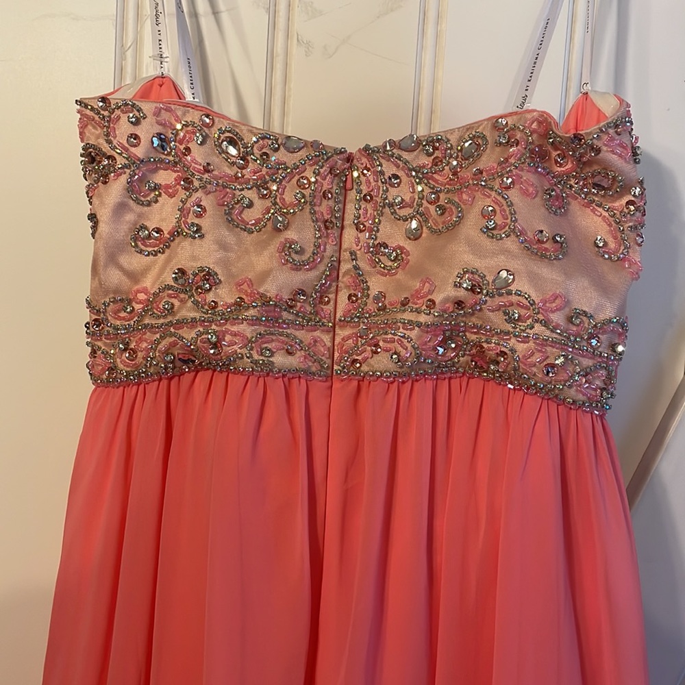Coral Karishma gown Empire - Picture 5 of 8